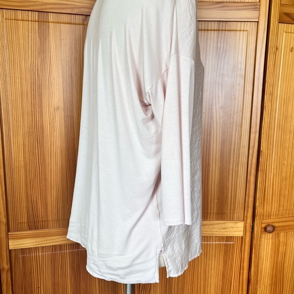 J. Jill Medium Pink Dolman Long Sleeve Shirt Soft Tencel Casual Modest Flowy - Picture 6 of 10